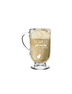 Szklanka kubek do cappucino latte z grawerem na prezent dla męża żony
