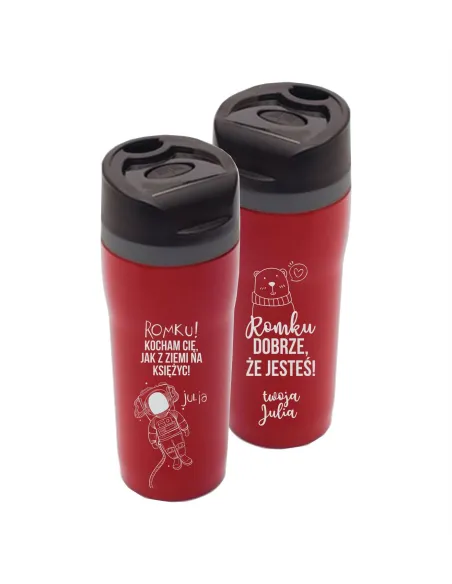 Kubek termiczny GRAWER prezent na WALENTYNKI kolor
