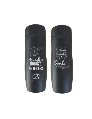 Kubek termiczny termos podróżny Z GRAWEREM do AUTA