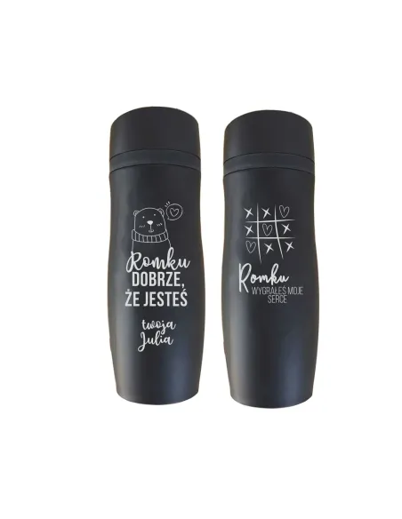 Kubek termiczny termos podróżny Z GRAWEREM do AUTA