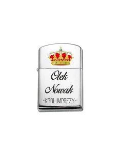 Zapalniczka benzynowa z nadrukiem benzyna Zippo