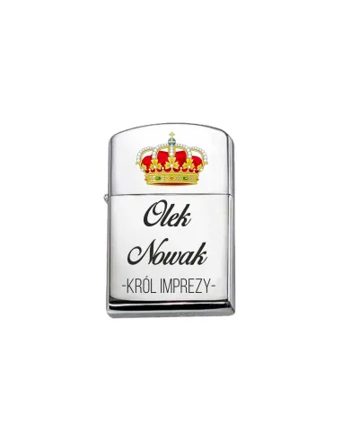 Zapalniczka benzynowa z nadrukiem benzyna Zippo