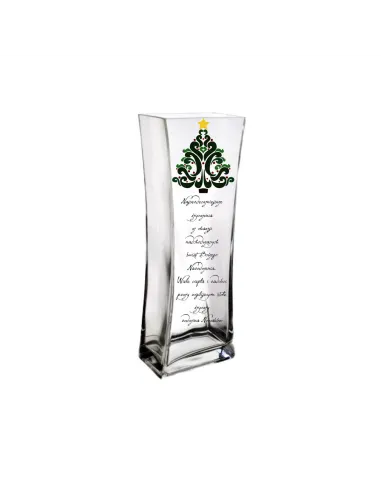 Wazon z nadrukiem prezent na święta Boże narodzenie