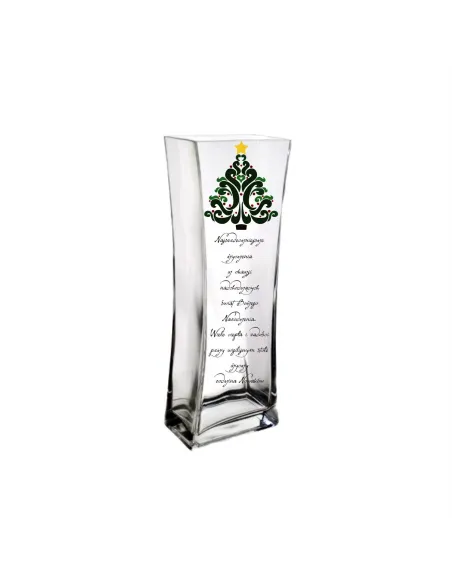 Wazon z nadrukiem prezent na święta Boże narodzenie