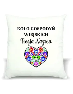 foto PODUSZKA koło gospodyń wiejskich KGW z twoim tekstem grafiką nazwą