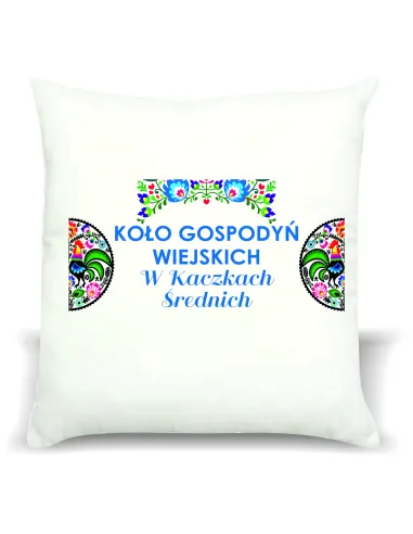 foto PODUSZKA koło gospodyń wiejskich KGW z twoim tekstem grafiką nazwą