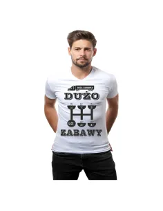 Koszulka z nadrukiem duża zabawka dużo zabawy