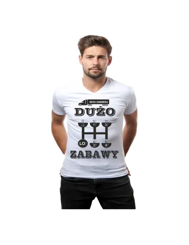 Koszulka z nadrukiem duża zabawka dużo zabawy