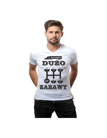 Koszulka z nadrukiem duża zabawka dużo zabawy