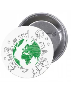 Przypinki buttony EKOLOGIA znaczki badziki z grafiką