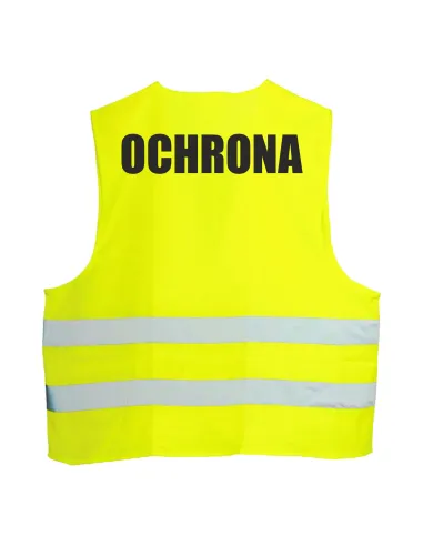 Kamizelka odblaskowa z nadrukiem tył OCHRONA 1 szt