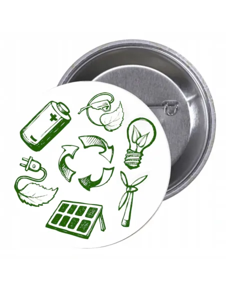 Przypinki buttony EKOLOGIA znaczki badziki z grafiką