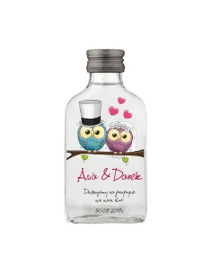 BUTELKI Z NADRUKIEM NA WESELE PREZENT 100 ML