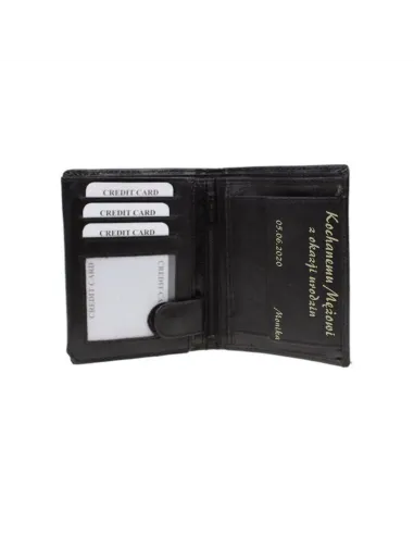 Portfel z grawerem prezent dla męża chłopaka