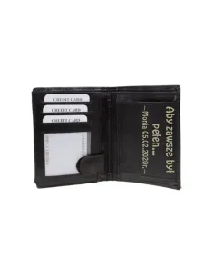 Portfel z grawerem prezent na Walentynki chłopaka