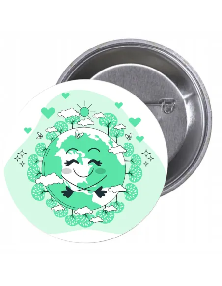 Przypinki buttony EKOLOGIA znaczki badziki z grafiką