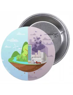 Przypinki buttony EKOLOGIA znaczki badziki z grafiką