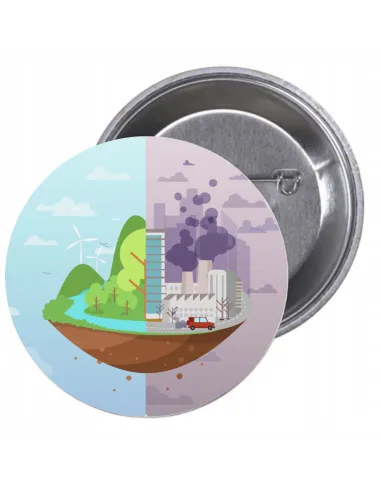Przypinki buttony EKOLOGIA znaczki badziki z grafiką