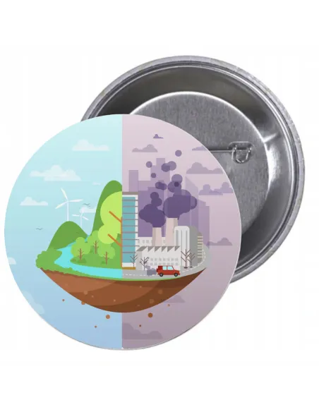 Przypinki buttony EKOLOGIA znaczki badziki z grafiką