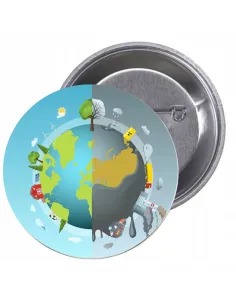 Przypinki buttony EKOLOGIA znaczki badziki z grafiką