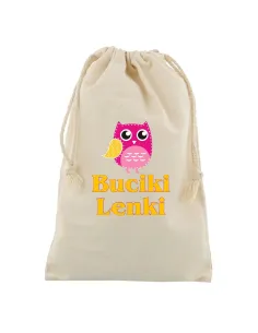 Worek z nadrukiem buciki imię