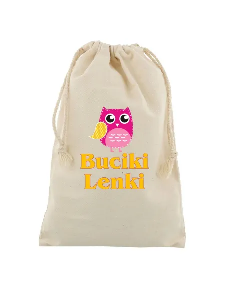 Worek z nadrukiem buciki imię