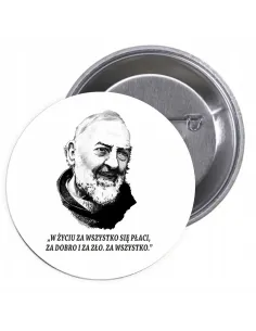 Przypinki buttony RELIGIJNE znaczki badziki z grafiką