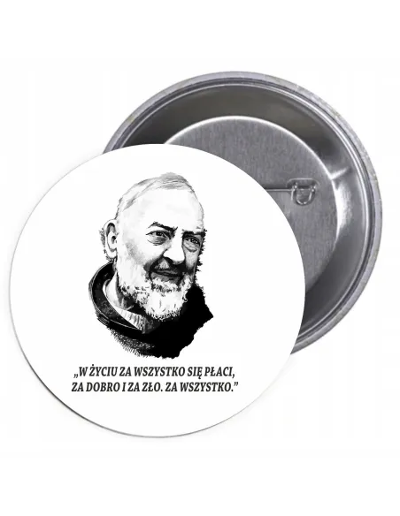 Przypinki buttony RELIGIJNE znaczki badziki z grafiką