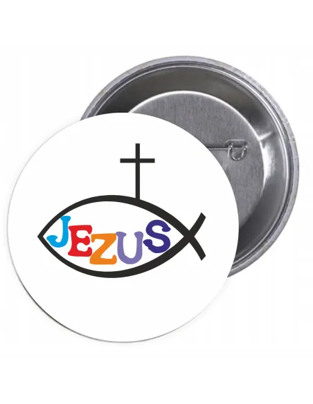 Przypinki buttony RELIGIJNE - JEZUS  znaczki badziki z grafiką