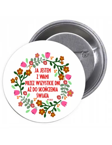 Przypinki buttony RELIGIJNE znaczki badziki z grafiką