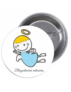 Przypinki buttony RELIGIJNE- BŁOGOSŁAWIENI MIŁOSIERNI   znaczki badziki z grafiką