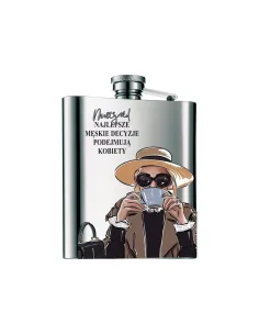 Piersiówka nadruk wzory na DZIEŃ KOBIET prezent