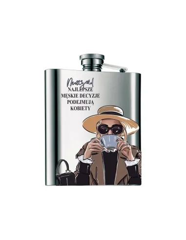 Piersiówka nadruk wzory na DZIEŃ KOBIET prezent