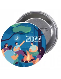 Przypinki buttony KOLONIE I PÓŁKOLONIE znaczki badziki z grafiką