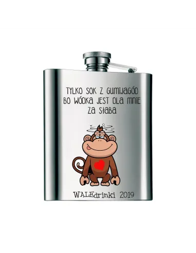 Piersiówka NADRUK WALENTYNKI waledrinki 2019 TANIO