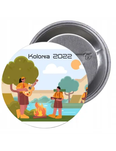 Przypinki buttony KOLONIA 2022 znaczki badziki z grafiką