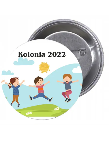 Przypinki buttony KOLONIA 2022 znaczki badziki z grafiką