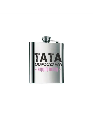 Piersiówka trwały nadruk prezent święta dla taty