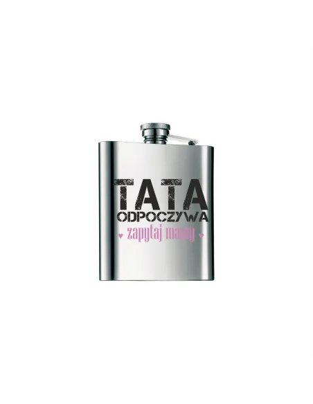 Piersiówka trwały nadruk prezent święta dla taty