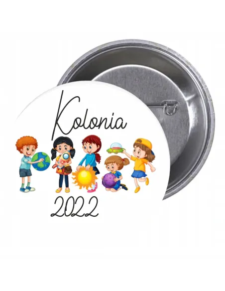 Przypinki buttony KOLONIA 2022 znaczki badziki z grafiką