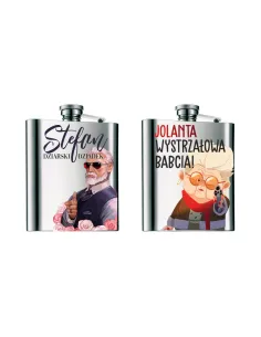 Piersiówka z nadrukiem UV prezent na Dzień Dziadka