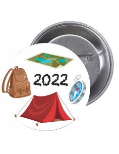 Przypinki buttony KOLONIE I PÓŁKOLONIE znaczki badziki z grafiką