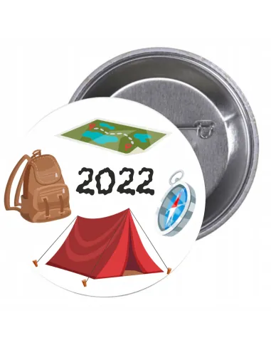 Przypinki buttony KOLONIE I PÓŁKOLONIE znaczki badziki z grafiką