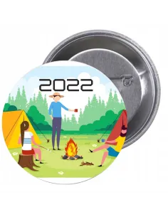 Przypinki buttony KOLONIE I PÓŁKOLONIE znaczki badziki z grafiką