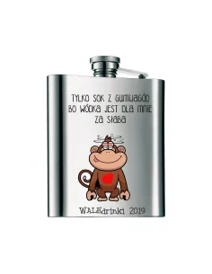 Piersiówka z nadrukiem UV prezent na WALENTYNKI