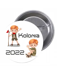 Przypinki buttony KOLONIA 2022 znaczki badziki z grafiką