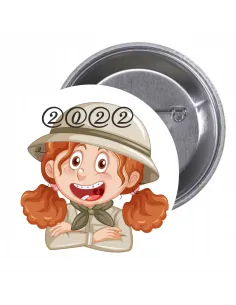 Przypinki buttony KOLONIE I PÓŁKOLONIE znaczki badziki z grafiką