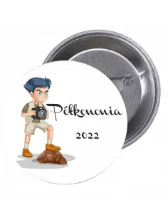 Przypinki buttony PÓŁKOLONIA 2022 znaczki badziki z grafiką