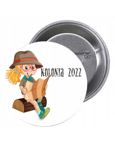 Przypinki buttony KOLONIA 2022 znaczki badziki z grafiką