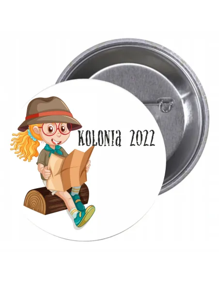 Przypinki buttony KOLONIA 2022 znaczki badziki z grafiką